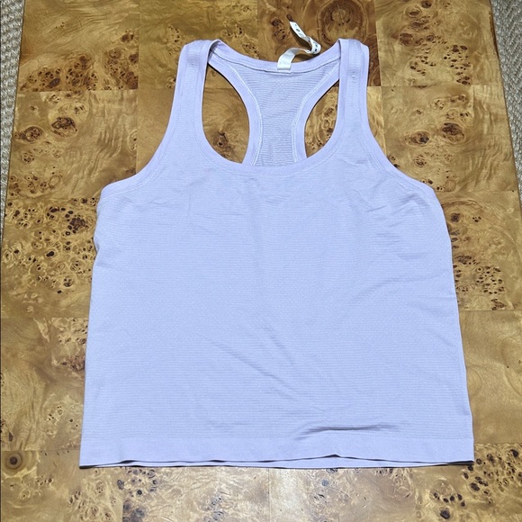 Lululemon swiftly cropped tech Lavender Racerback Tank Top - Picture 1 of 2